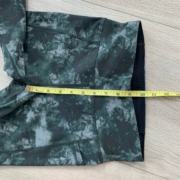 SWEATY BETTY Zero Gravity 7/8 Running Leggings In Green Tie Dye Print - Picture 11 of 14